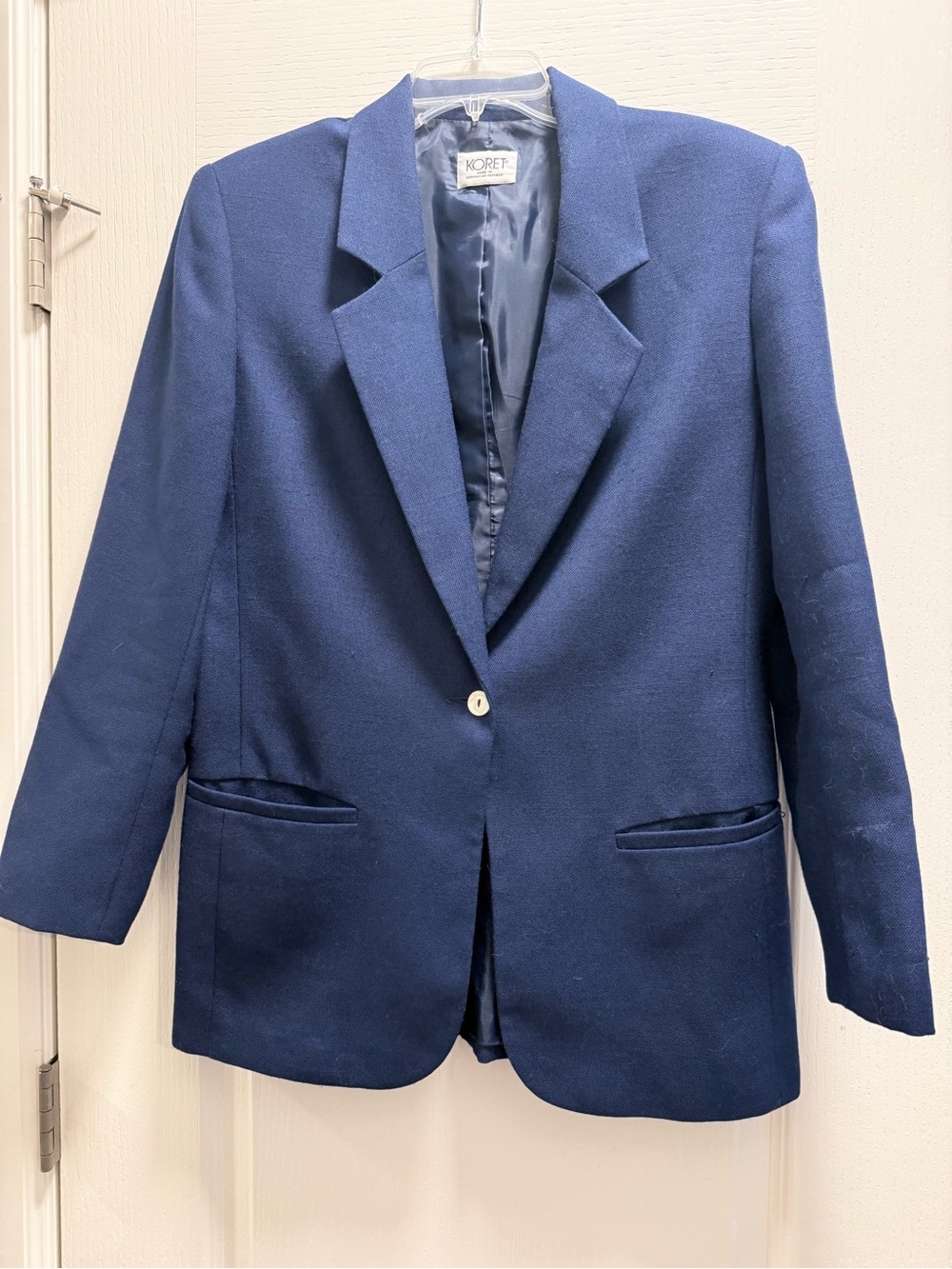 Koret Navy Single-Button Blazer